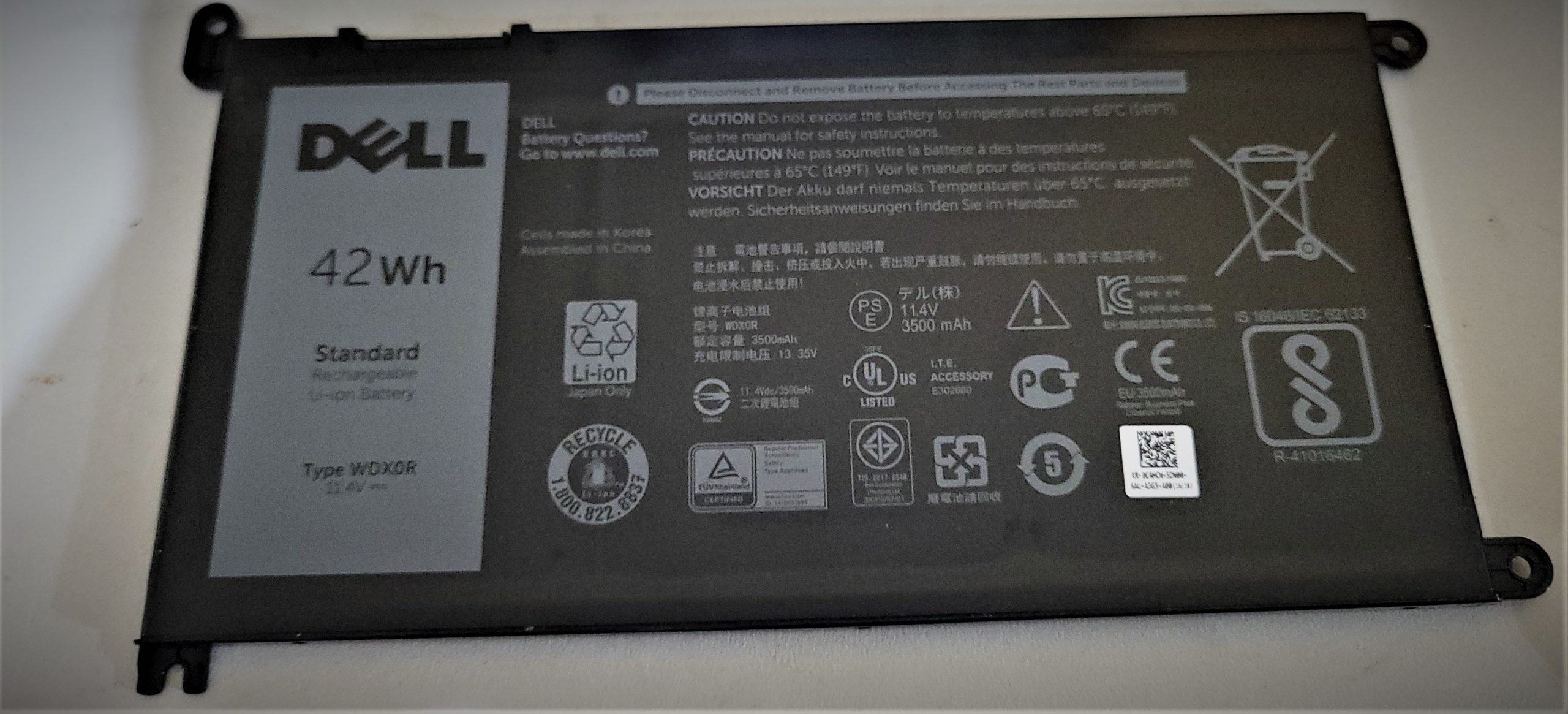 Battery Replacement for Dell Inspiron 13